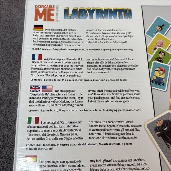 Rare NEW Ravensburger Despicable Me Labyrinth Game Illumination Minions - SEALED - Picture 7 of 8